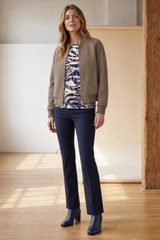 Suedette Bomber Jacket