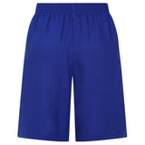 Tailored Linen Shorts With Pockets Royal Blue