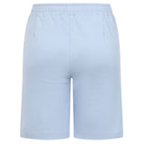 Washed Cotton Stretch Short Light Blue