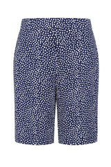 Navy Spot Print Shorts