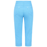 Jean Style Bengaline Stretch Crop Summer Blue