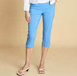 Jean Style Bengaline Stretch Crop Summer Blue