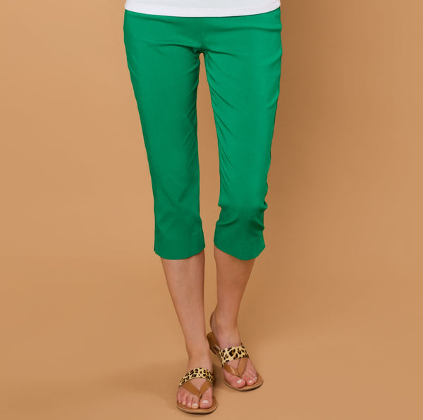 Jean Style Bengaline Stretch Crop Emerald