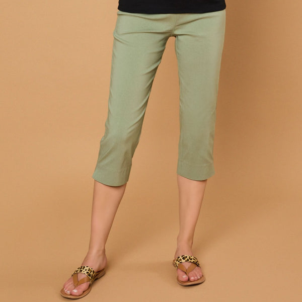 Jean Style Bengaline Stretch Crop Light Khaki