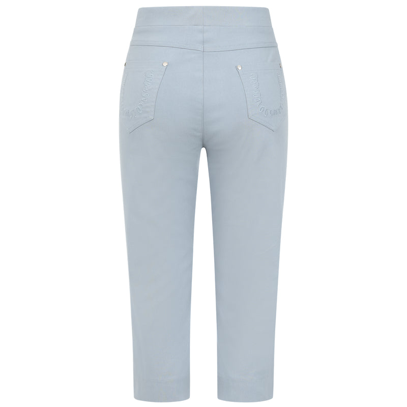 Jean Style Bengaline Stretch Crop Grey