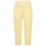 Jean Style Bengaline Stretch Crop Lemon