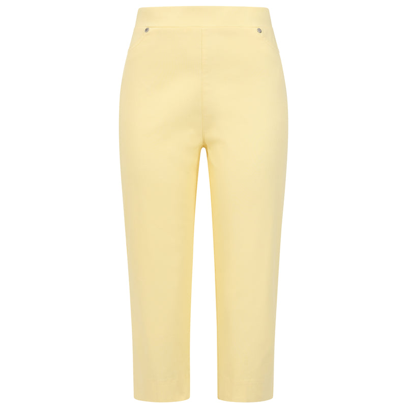 Jean Style Bengaline Stretch Crop Lemon