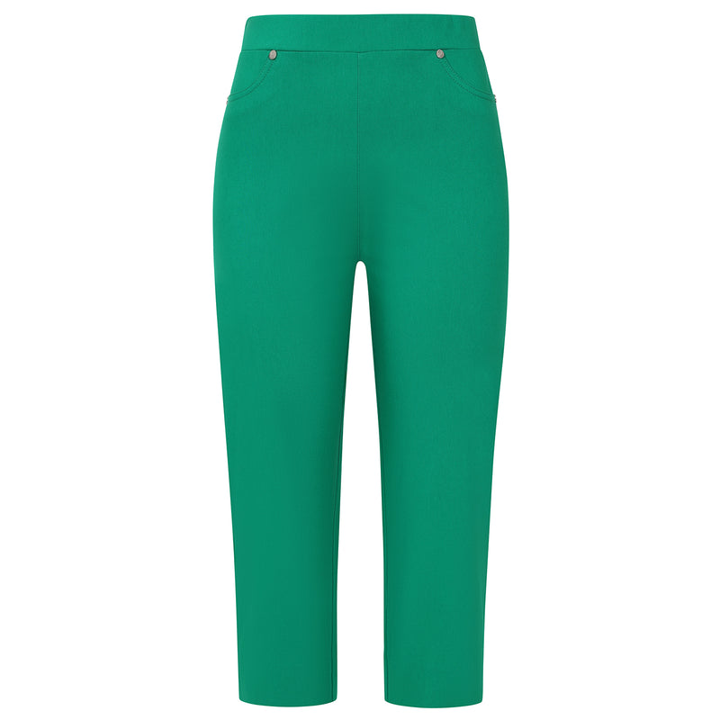 Jean Style Bengaline Stretch Crop Emerald