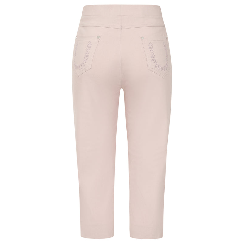 Jean Style Bengaline Stretch Crop Ivory