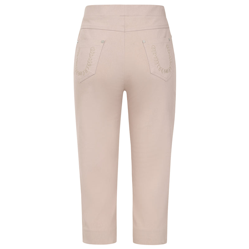 Jean Style Bengaline Stretch Crop Natural