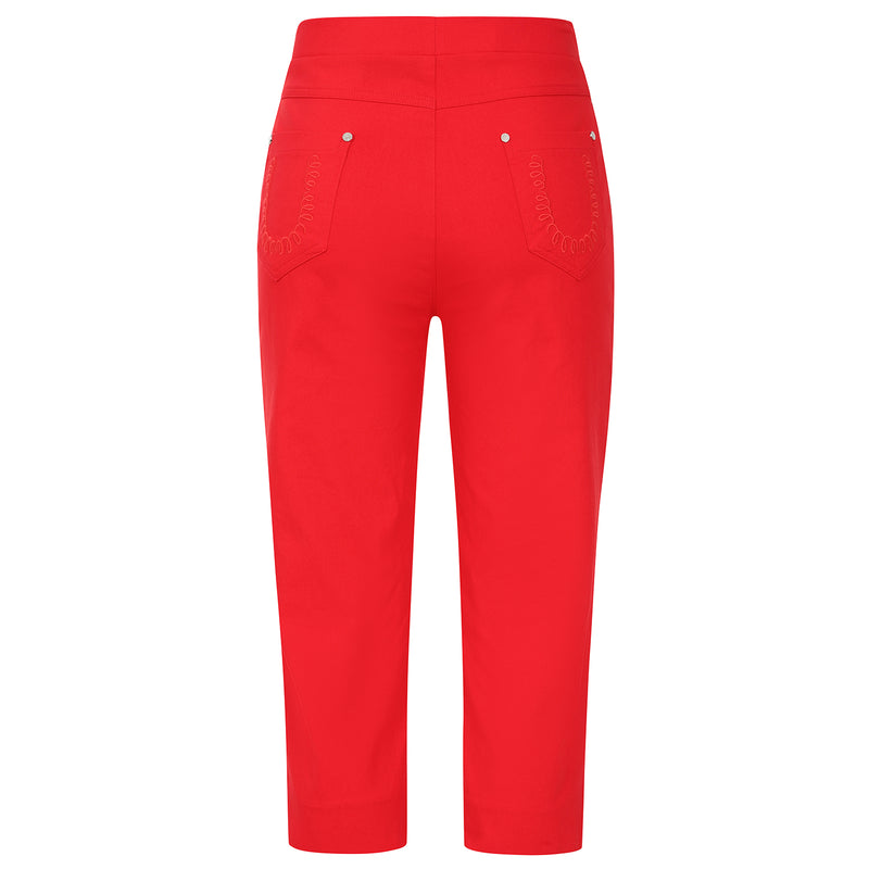 Jean Style Bengaline Crop Red