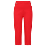 Jean Style Bengaline Crop Red