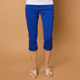 Combat Style Stretch Utility Crop Royal Blue