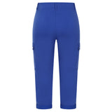 Combat Style Stretch Utility Crop Royal Blue