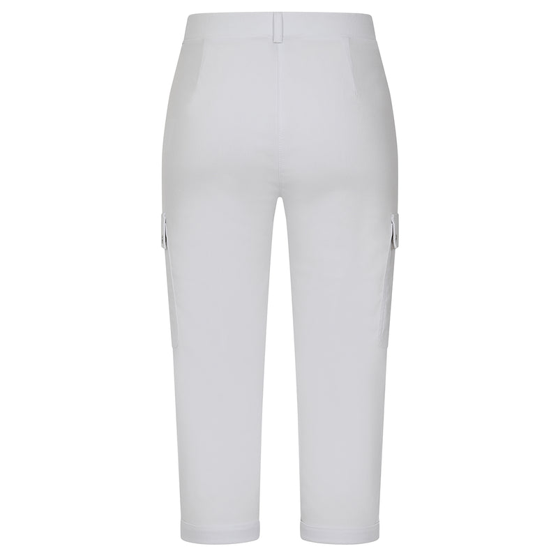 Combat Style Stretch Utility Crop White