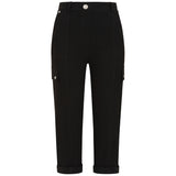 Combat Style Bengaline Stretch Crop Black