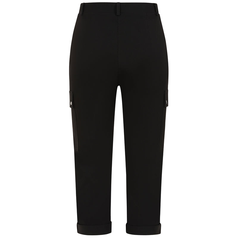 Combat Style Bengaline Stretch Crop Black