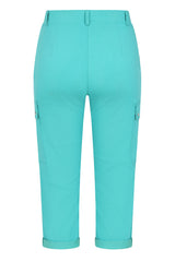 Combat Style Bengaline Stretch Cropped Trousers