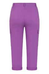 Combat Style Bengaline Stretch Cropped Trousers