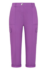 Combat Style Bengaline Stretch Cropped Trousers
