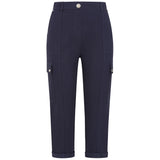 Combat Style Bengaline Stretch Crop Navy