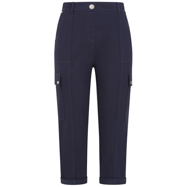 Combat Style Bengaline Stretch Crop Navy