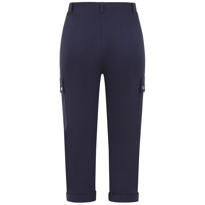 Combat Style Bengaline Stretch Crop Navy