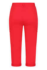 Combat Style Bengaline Stretch Cropped Trousers
