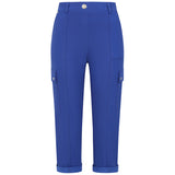 Combat Style Bengaline Stretch Crop Royal Blue