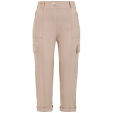 Combat Style Bengaline Stretch Cropped Trousers