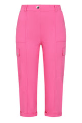 Combat Style Bengaline Stretch Cropped Trousers