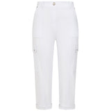 Combat Style Bengaline Stretch Crop White