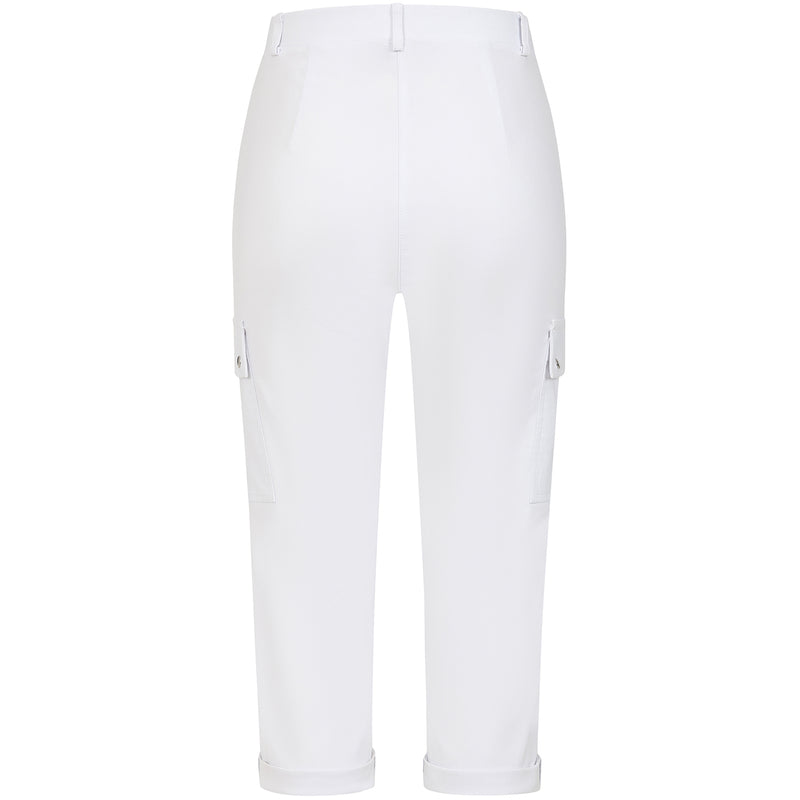 Combat Style Bengaline Stretch Crop White