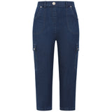 Stretch Denim Combat Crop