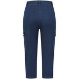 Stretch Denim Combat Crop