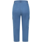 Stretch Denim Combat Crop
