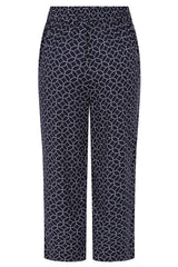 Geo Print Cropped Trousers
