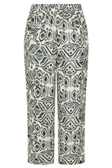 Aztec Print Cropped Trousers