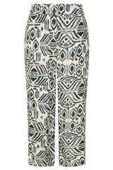 Aztec Print Cropped Trousers
