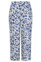 Floral Print Cropped Trousers