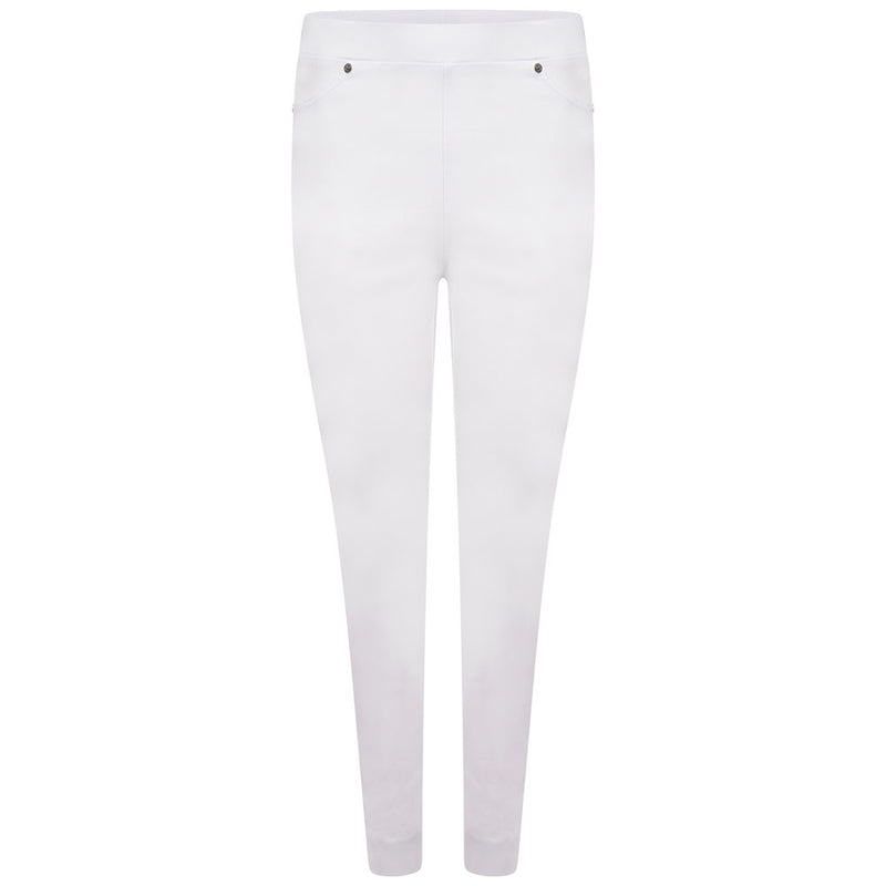 Jean Style Bengaline Stretch Trouser White