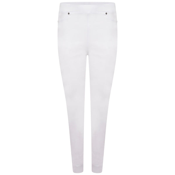 Jean Style Bengaline Trousers White