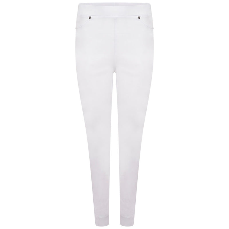 Jean Style Bengaline Trousers White