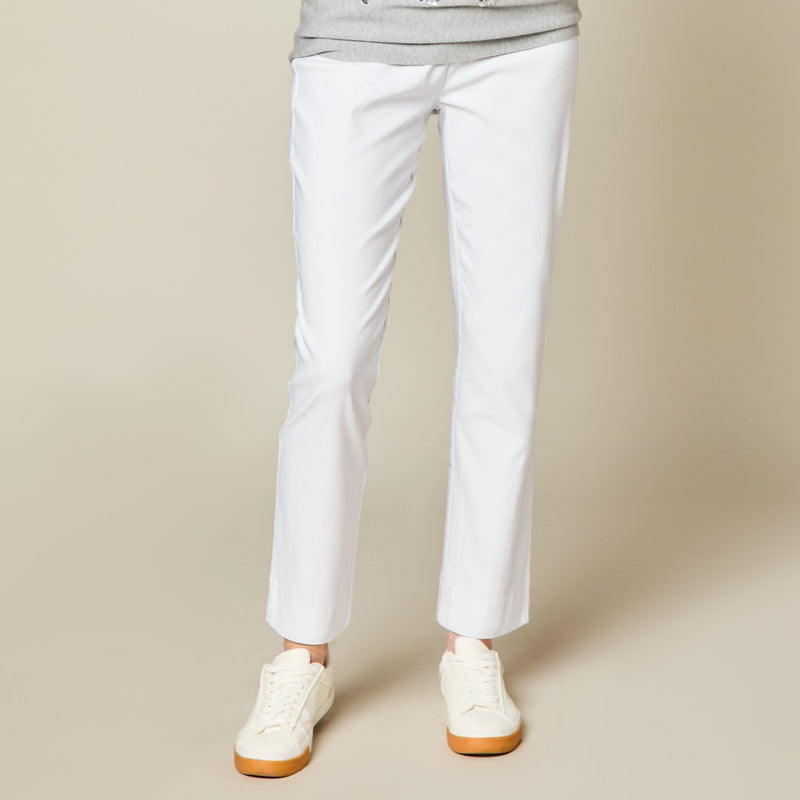 Jean Style Bengaline Trousers White