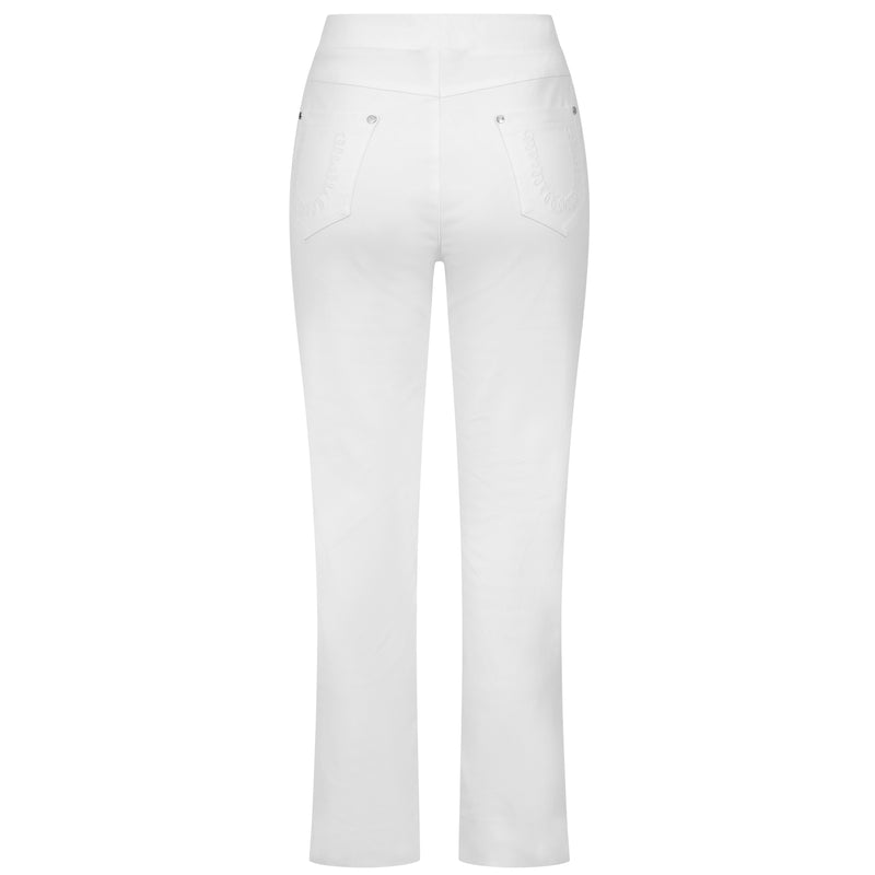 Jean Style Bengaline Trousers White