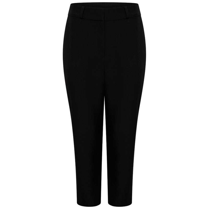 Stretch Waist Tapered Trouser Black – Emreco