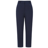 Crepe Stretch Tapered Trouser Navy