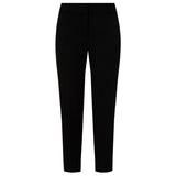 Crepe Stretch Tapered Trouser Black