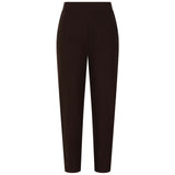 Fleece Lined Pull On Bengaline Trouser Dk Chocolate