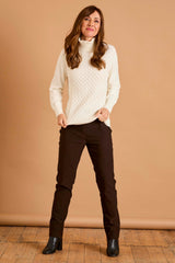 Fleece Lined Pull On Bengaline Trousers